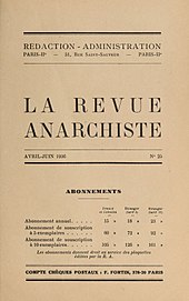 La Revue Anarchiste